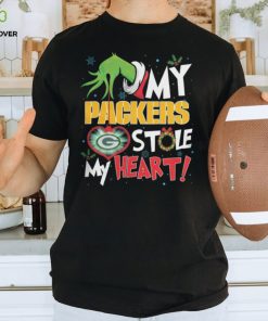 Grinch My Green Bay Packers Stole My Heart Football T Shirt