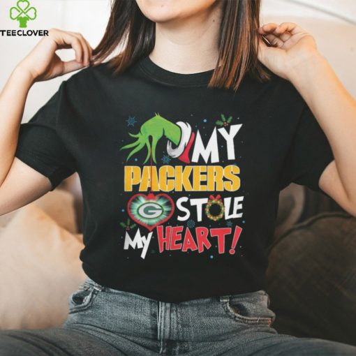 Grinch My Green Bay Packers Stole My Heart Football T Shirt