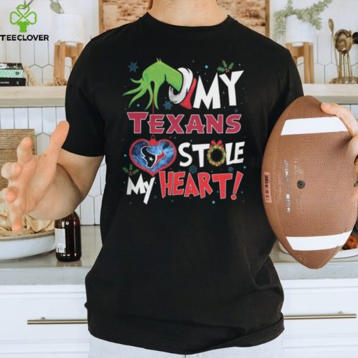 Grinch My Houston Texans Stole My Heart Football T Shirt