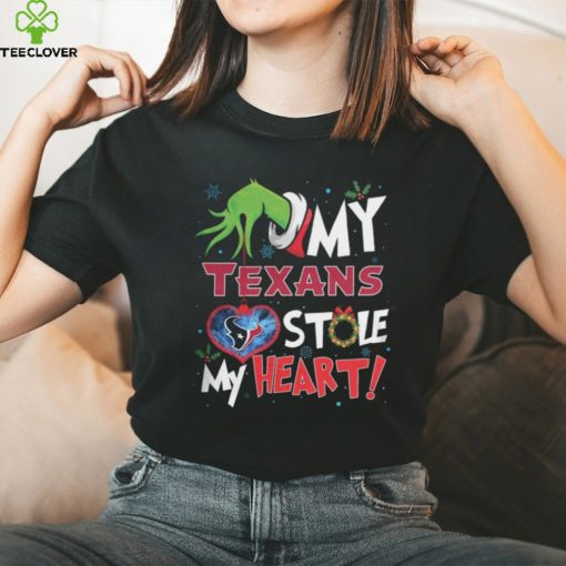 Grinch My Houston Texans Stole My Heart Football T Shirt