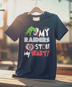 Grinch My Las Vegas Raiders Stole My Heart Football T Shirt