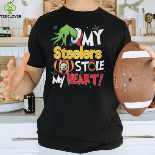 Grinch My Pittsburgh Steelers Stole My Heart Football T Shirt