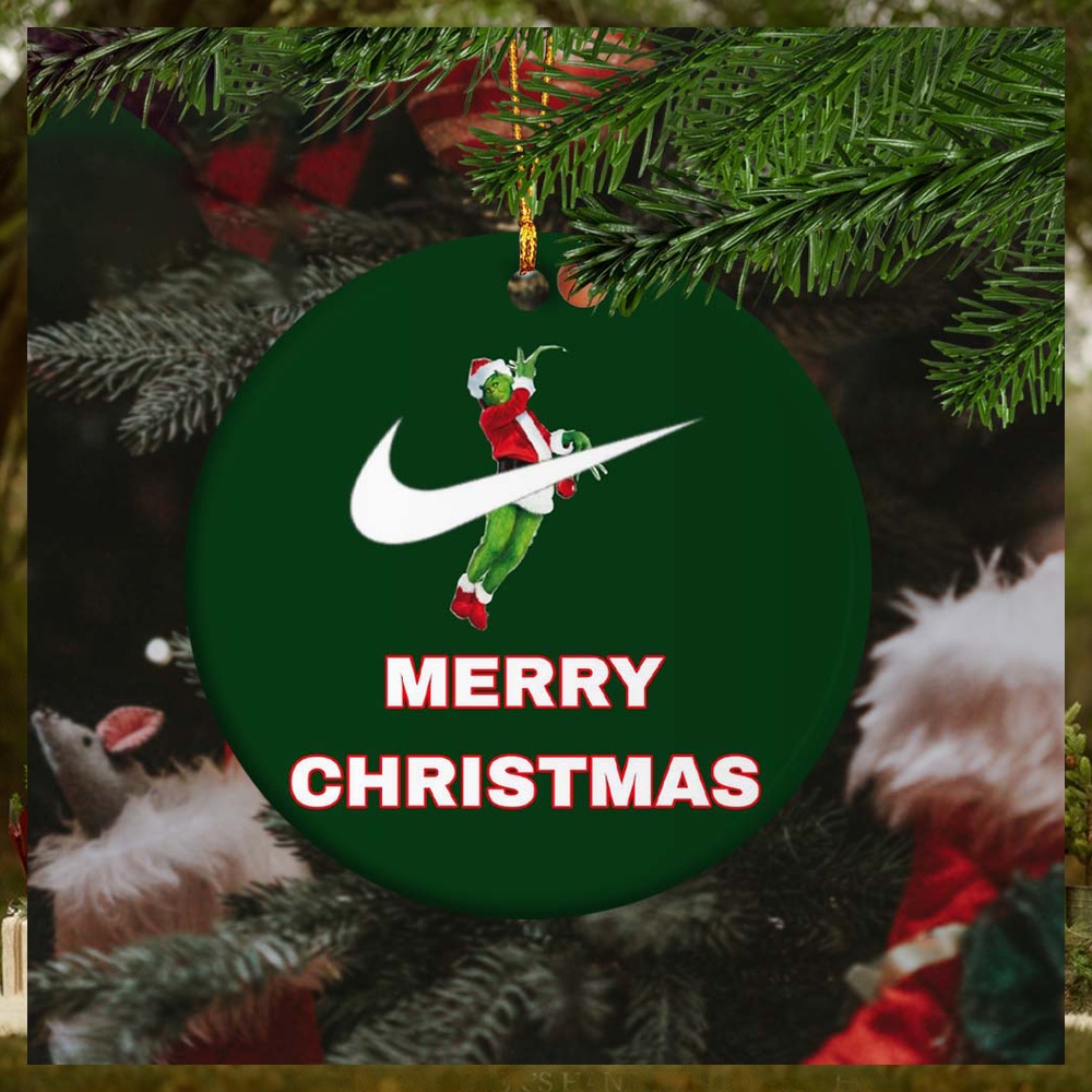 Grinch Nike Brand Jump Man Basketball Merry Christmas Custom Name 2023 Christmas Tree Decorations Ornament Grinch Nike Brand Jump Man Basketball Merry Christmas Custom Name 2023 Christmas Tree Decorations Ornament