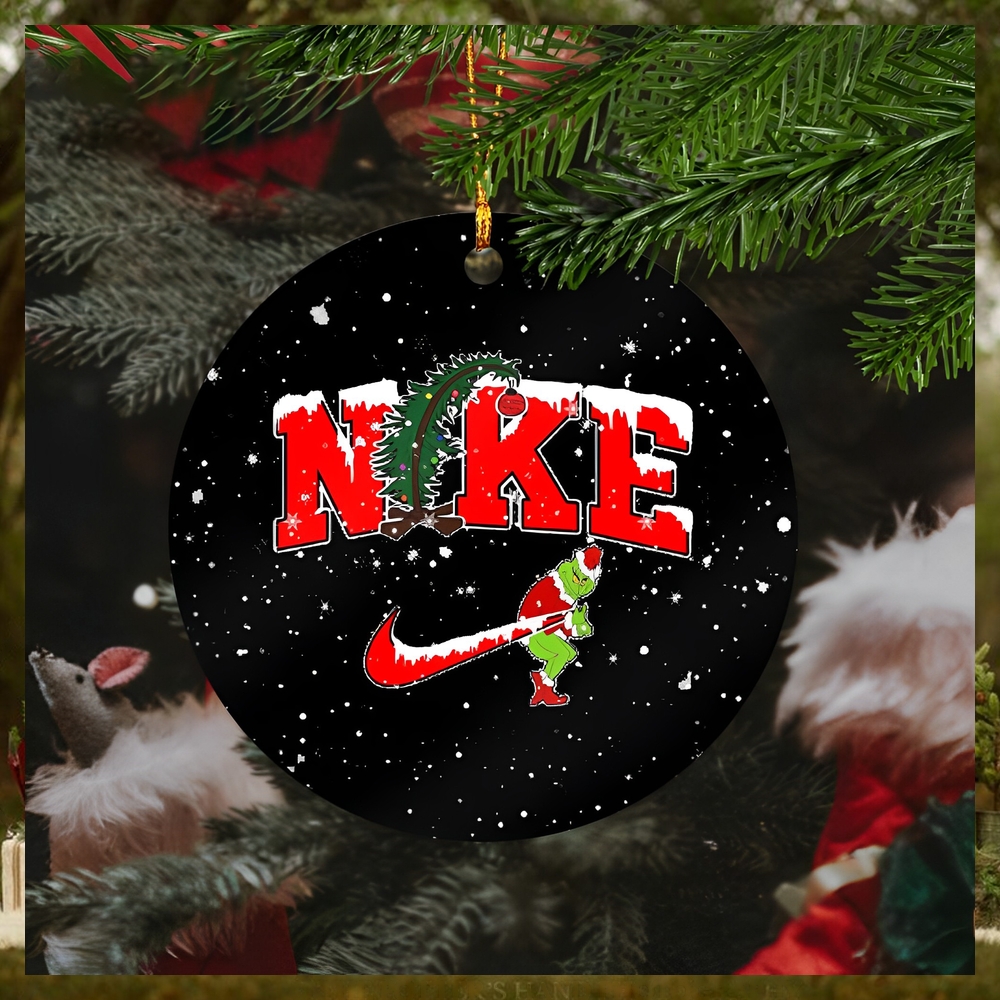 Grinch Nike Xmas Grinch Stole The Swoosh Funny 2023 Holiday Christmas Ornament Grinch Nike Xmas Grinch Stole The Swoosh Funny 2023 Holiday Christmas Ornament