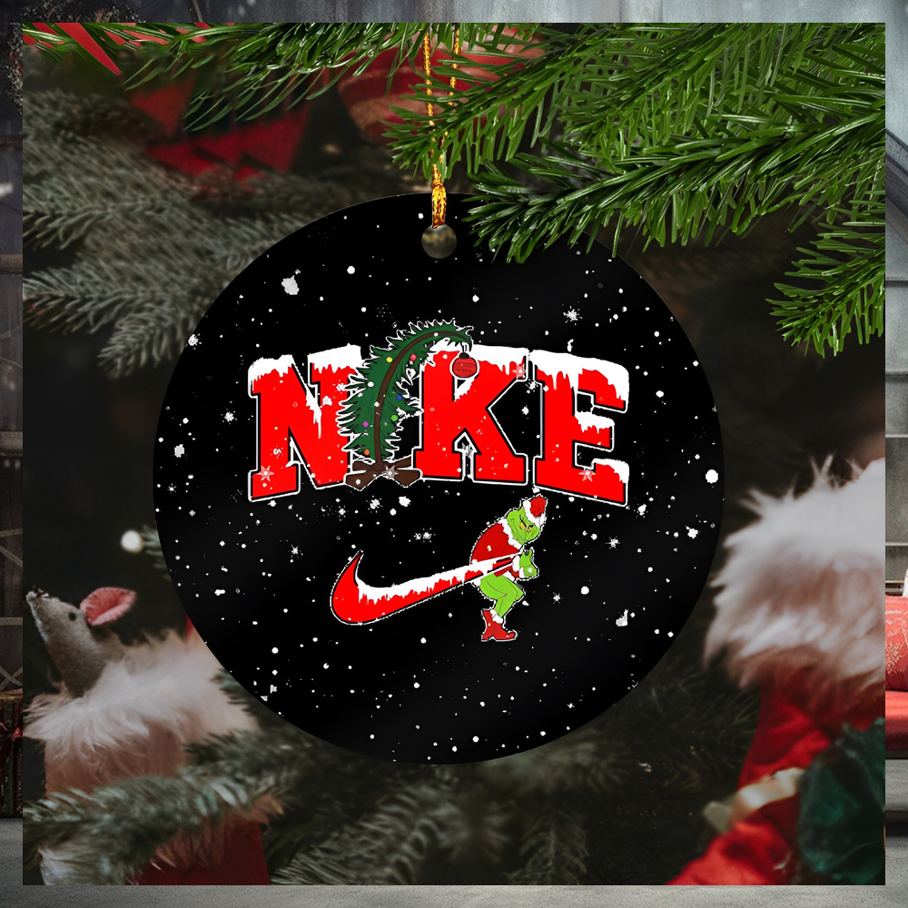 Grinch Nike Xmas Grinch Stole The Swoosh Funny 2023 Holiday Christmas Ornament Grinch Nike Xmas Grinch Stole The Swoosh Funny 2023 Holiday Christmas Ornament