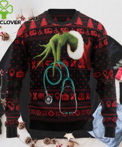 Grinch Nurse Ugly Christmas Sweater, Xmas Sweatshirt