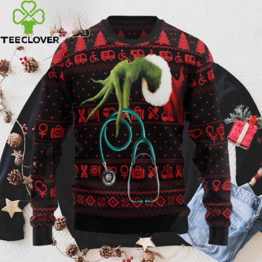 Grinch Nurse Ugly Christmas Sweater, Xmas Sweathoodie, sweater, longsleeve, shirt v-neck, t-shirt