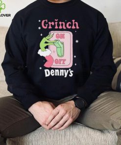 Grinch On Of Denny’s Logo Merry Christmas Shirt