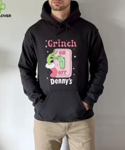 Grinch On Of Denny’s Logo Merry Christmas Shirt