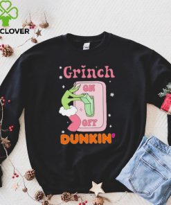 Grinch On Of Dunkin Logo Merry Christmas Shirt