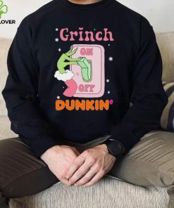 Grinch On Of Dunkin Logo Merry Christmas Shirt
