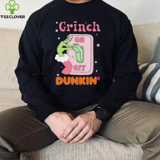 Grinch On Of Dunkin Logo Merry Christmas Shirt