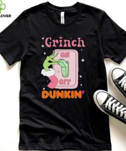 Grinch On Of Dunkin Logo Merry Christmas Shirt