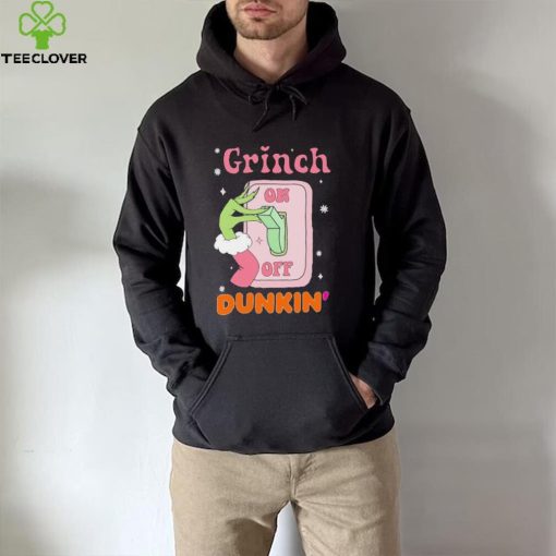 Grinch On Of Dunkin Logo Merry Christmas Shirt