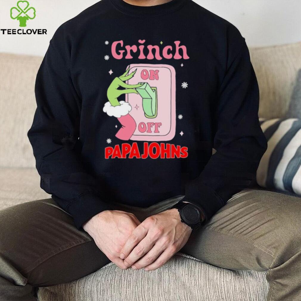 Grinch On Of Papa Johns Logo Merry Christmas Shirt Grinch On Of Papa Johns Logo Merry Christmas Shirt