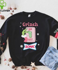 Grinch On Of Sonic Logo Merry Christmas Shirt