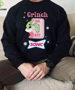 Grinch On Of Sonic Logo Merry Christmas Shirt