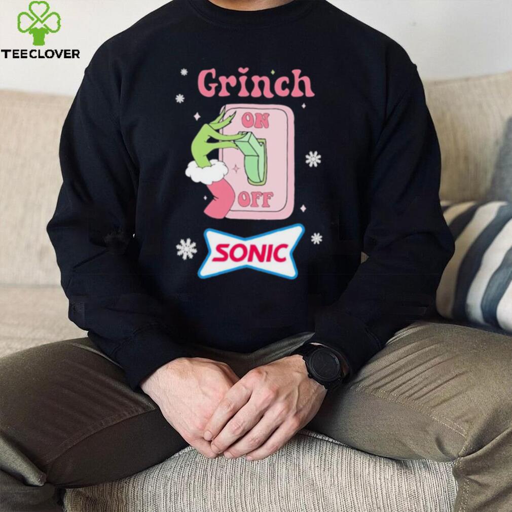 Grinch On Of Sonic Logo Merry Christmas Shirt Grinch On Of Sonic Logo Merry Christmas Shirt