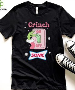 Grinch On Of Sonic Logo Merry Christmas Shirt