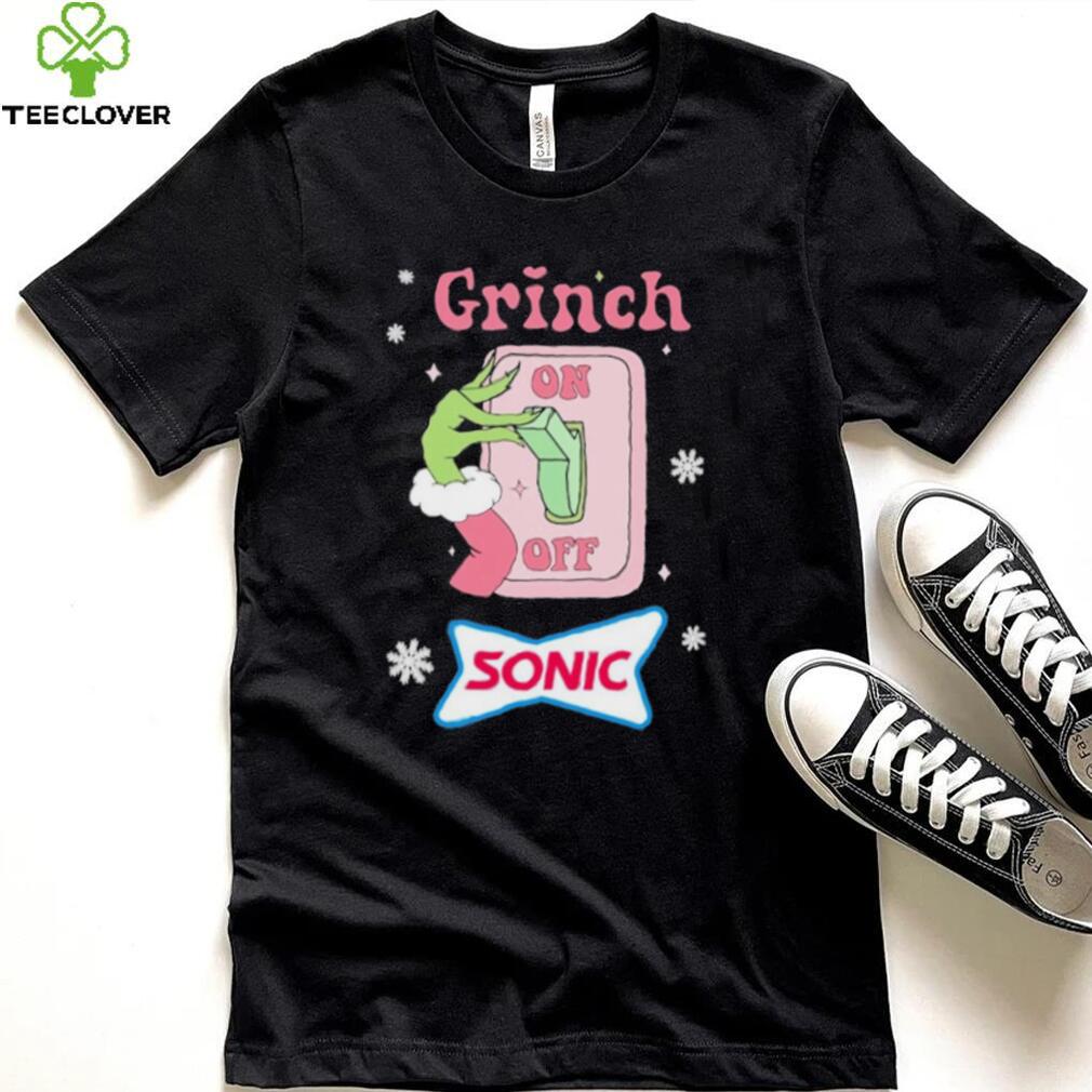 Grinch On Of Sonic Logo Merry Christmas Shirt Grinch On Of Sonic Logo Merry Christmas Shirt