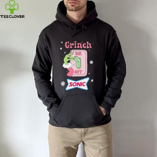 Grinch On Of Sonic Logo Merry Christmas Shirt