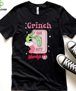 Grinch On Of Wendy’s Logo Merry Christmas Shirt