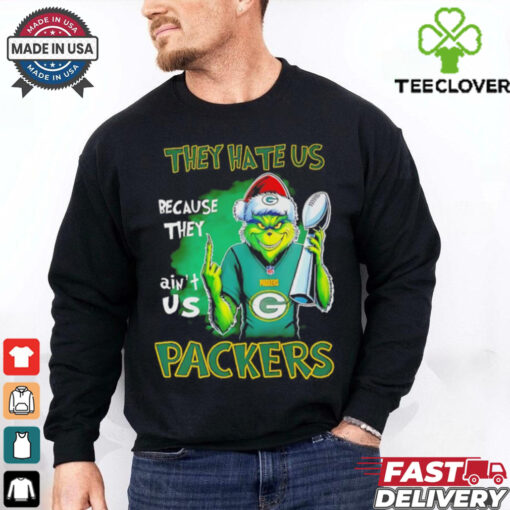 Grinch Packers Super Bowl Christmas they hate us because they aint us shirt