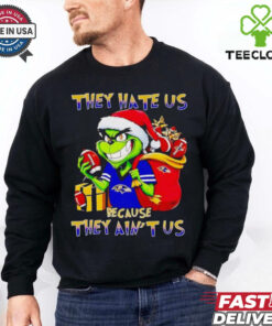 Grinch Ravens they hate us because they ain’t us Christmas shirt