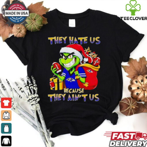 Grinch Ravens they hate us because they ain’t us Christmas hoodie, sweater, longsleeve, shirt v-neck, t-shirt