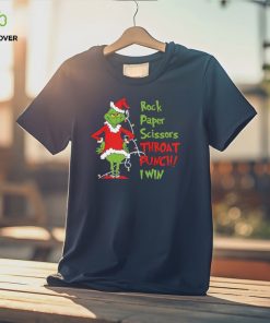Grinch Rock Paper Scissors Throat Punch I Win Shirt