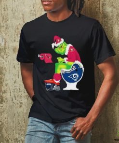 Grinch San Francisco 49ers Shit On Toilet Los Angeles Rams And Other Teams Christmas new 2023 T shirt