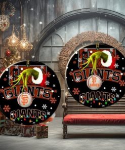 Grinch San Francisco Giants Christmas Ceramic Grinch Christmas Ornament