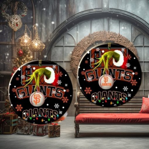 Grinch San Francisco Giants Christmas Ceramic Grinch Christmas Ornament