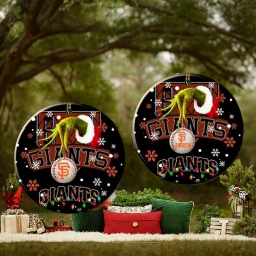 Grinch San Francisco Giants Christmas Ceramic Grinch Christmas Ornament