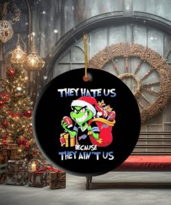Grinch Santa Claus Christmas They Hate Us Because They Ain’t Us Buffalo Bills Gift Ornament