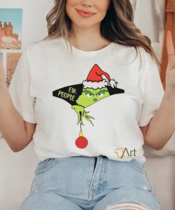 Grinch Santa Ew People Merry Christmas Tee T shirt