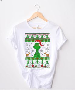 Grinch Santa Hat Christmas Shirt, Max Dog Reindeer