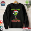 Grinch Santa Hat I Hate People But I Love My Utah State Aggies Christmas Logo Shirt