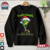 Grinch Santa Hat I Hate People But I Love My Utah State Aggies Christmas Logo Shirt