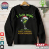 Grinch Santa Hat I Hate People But I Love My Syracuse Orange Christmas Logo Shirt