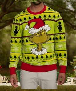 Grinch Santa Hat Ugly Christmas Sweater