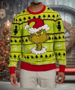 Grinch Santa Hat Ugly Christmas Sweater