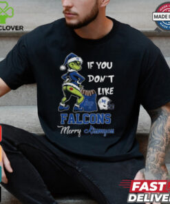 Grinch Santa If You Don’T Like Air Force Falcons Merry Kissmyass 2024 Shirt