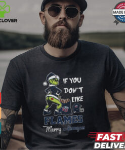 Grinch Santa If You Don’T Like Liberty Flames Merry Kissmyass 2024 Shirt
