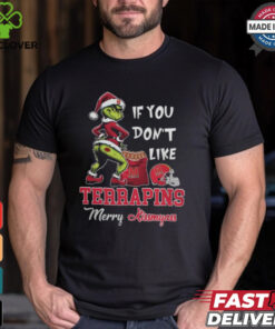 Grinch Santa If You Don’T Like Maryland Terrapins Merry Kissmyass 2024 Shirt