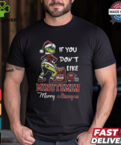Grinch Santa If You Don’T Like Massachusetts Minutemen Merry Kissmyass 2024 Shirt
