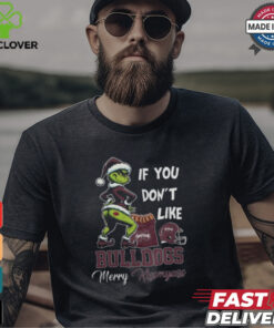 Grinch Santa If You Don’T Like Mississippi State Bulldogs Merry Kissmyass 2024 Shirt