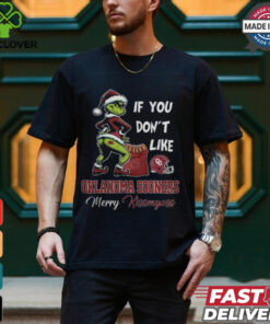 Grinch Santa If You Don’T Like Oklahoma Sooners Merry Kissmyass 2024 Shirt