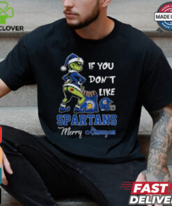 Grinch Santa If You Don’T Like San José State Spartans Merry Kissmyass 2024 Shirt