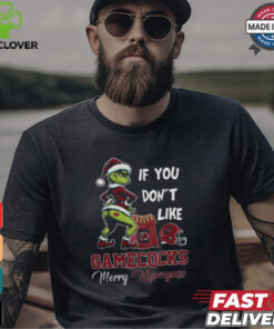 Grinch Santa If You Don’T Like South Carolina Gamecocks Merry Kissmyass 2024 Shirt